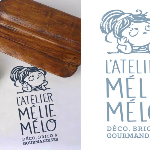 Créer un logo pour L'Atelier Méli-mélo : déco, brico et gourmandises