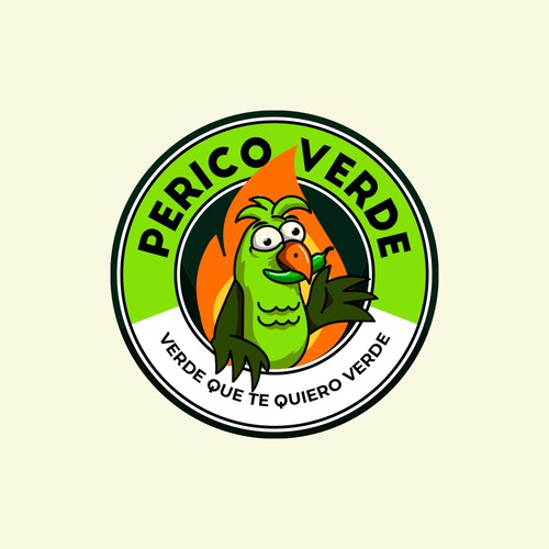 Funny mascot for a hot sauce brand