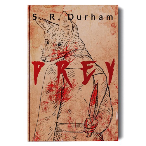 Front cover design for debut thriller / survival horror novel