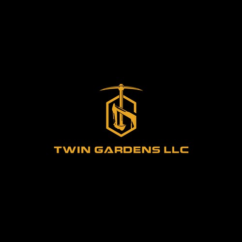 Bold logo concept for "Twin Gardens LLC"