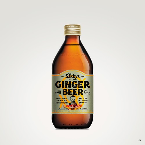 Label Design for a Ginger Beer Co