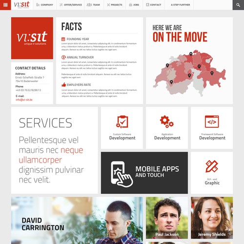 responsive premium parallax website design