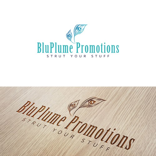 Create a captivating logo and website for a marketing company, BluPlume