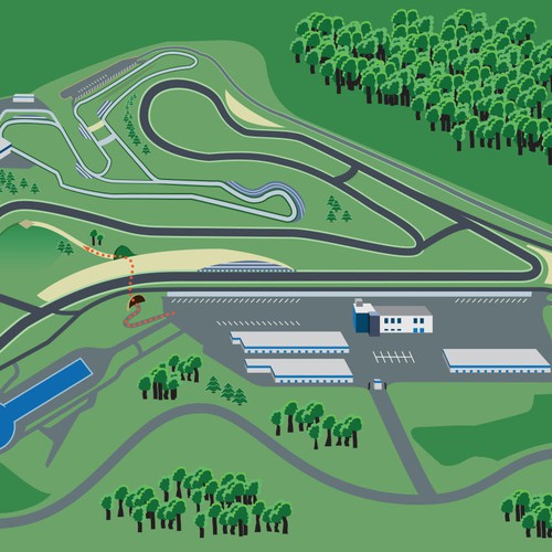 Map design for a Motorsports Park