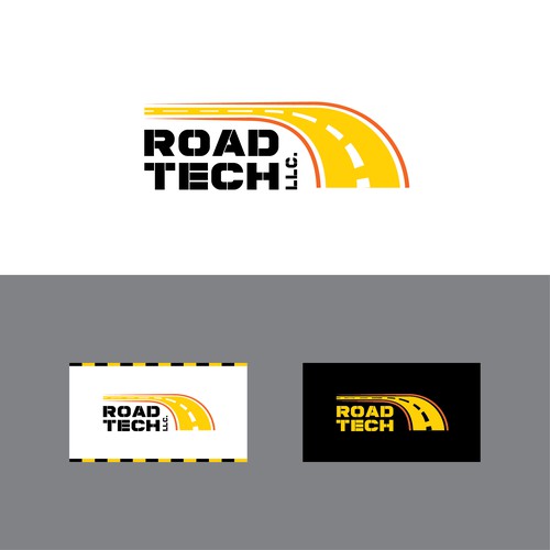 Bold logo concept for a road engineering company.