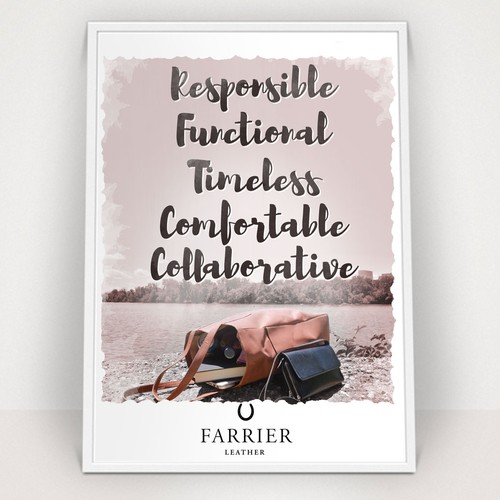 Farrier Leather Values Poster