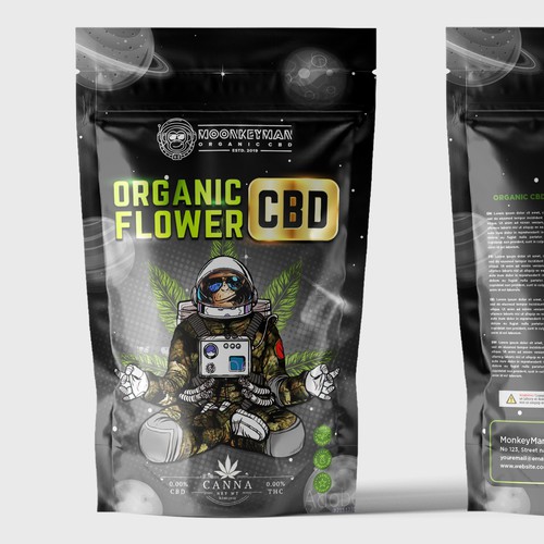 Design Packaging For CBD Hemp Flower Company