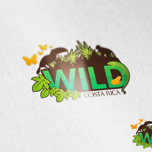 Capture the excitement of the COSTA RICAN RAINFOREST in one, WILD logo!