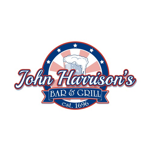 Logo Design for John Harrison's Bar & Grill