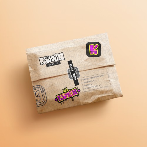 Kench Tattoo Delivery Packaging Design