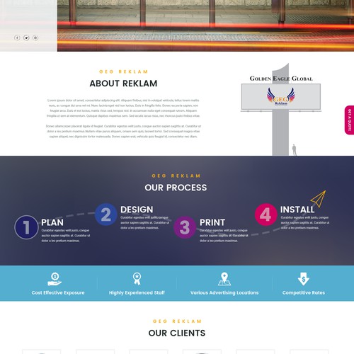 About us page design