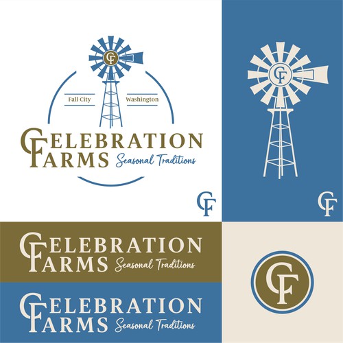 Logo Design for Celebration Farms — Upscale Agritourism Brand (U-Pick, Farm Shop, Events)