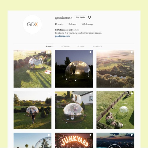 GeoDome X UK Instagram Page