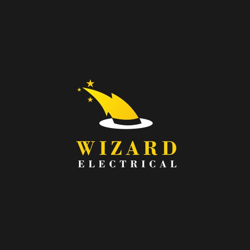 a creative logo for  an electrician business called Wizard Electrical