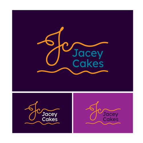 Cakes brand logo design 
