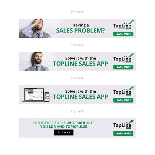 Animated banner design for Topline