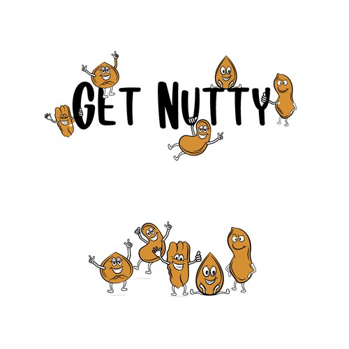 Funny Logo Get Nutty