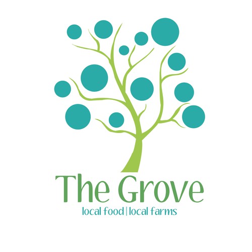 Unique logo design for The Grove 