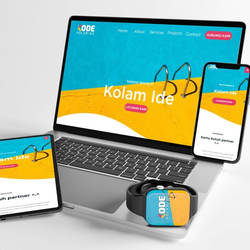 Cool Web Page Design for Kolam Ide 
