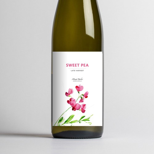 Sweet Pea wine label