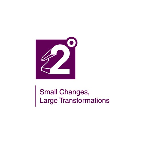 Bold logo concept for 2 Degrees Learning