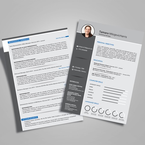 Slik and attractive Resume