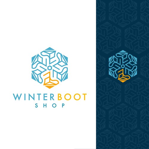 Sleek logo for Winter boot shop
