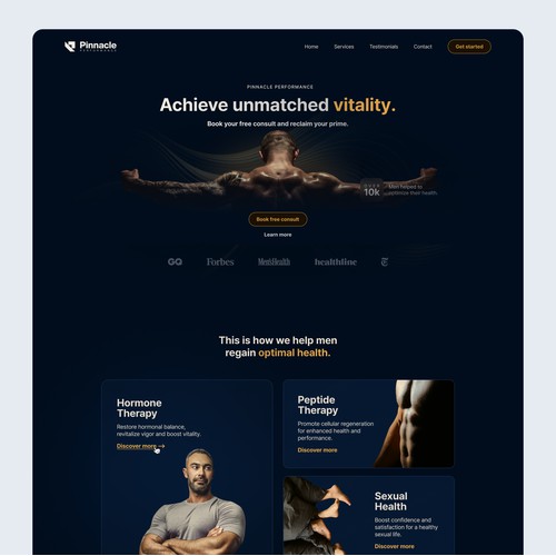 Modern Website for Optimizing Male Health