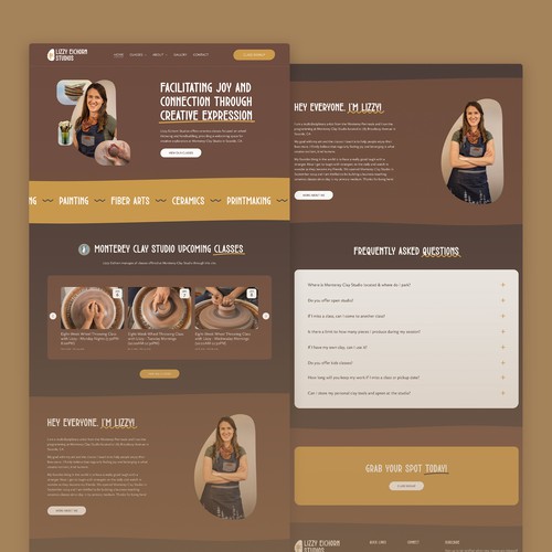 Lizzy Eichorn Studios Squarespace Website