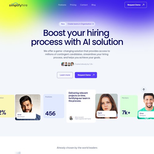 AI Hiring Website for SimplifyHire