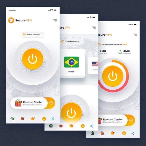 Mobile App Design Mock ups