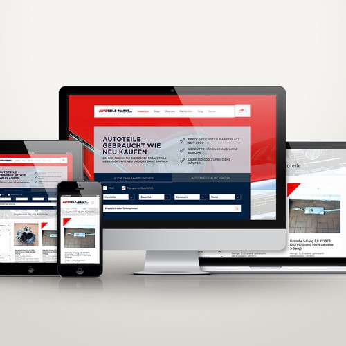 Responsive website for Online Spare Car shop