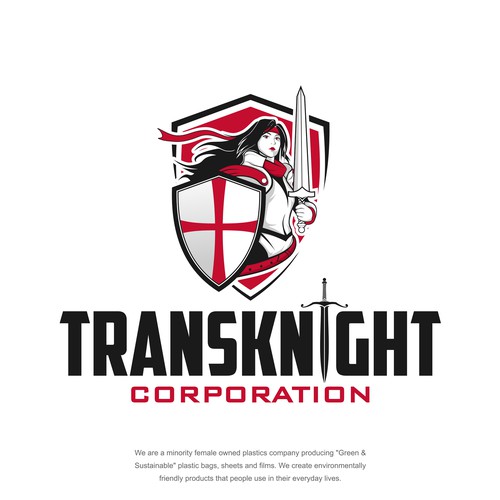 Strong logo  concept for Tranksknight corporation