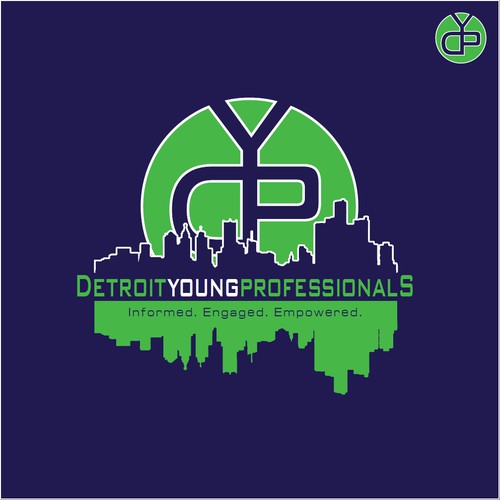 Create a logo that conveys growth and innovation for Detroit Young Professionals