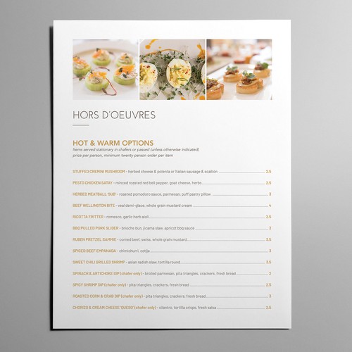 Elegant Restaurant Menu in MS Word