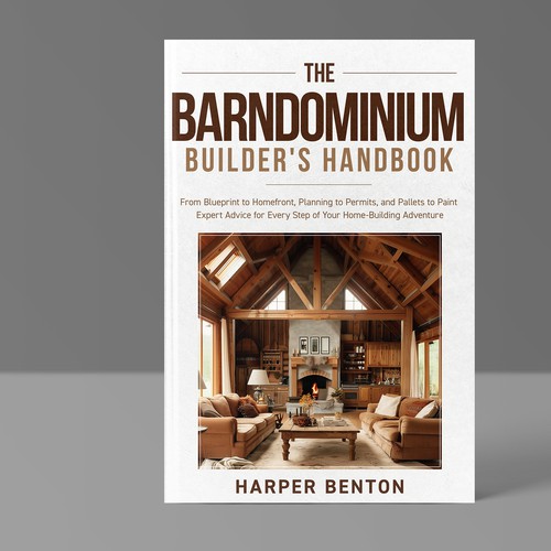 Book cover for a Barndominium book.