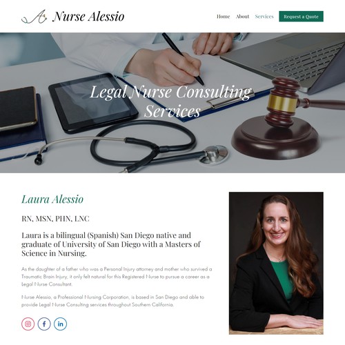 Nurse Alessio Website Updates