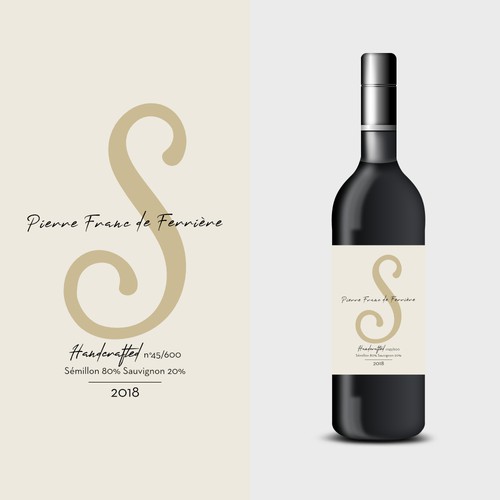 Minimalistic Wine Label