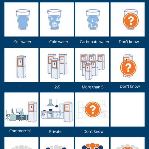 Water Cooler Configurator Icons