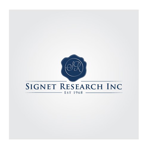 Create a Logo for a Market Research Firm that incorporates a signet seal