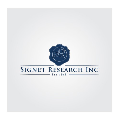 Create a Logo for a Market Research Firm that incorporates a signet seal