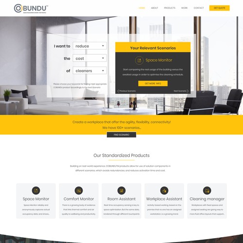 Website design for a technology and consulting firm