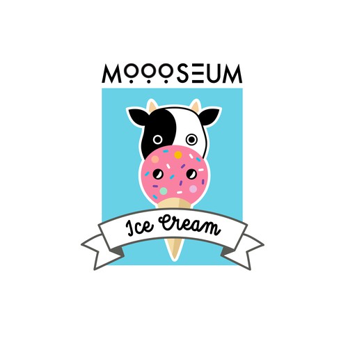 A modern logo for a ice cream food truck