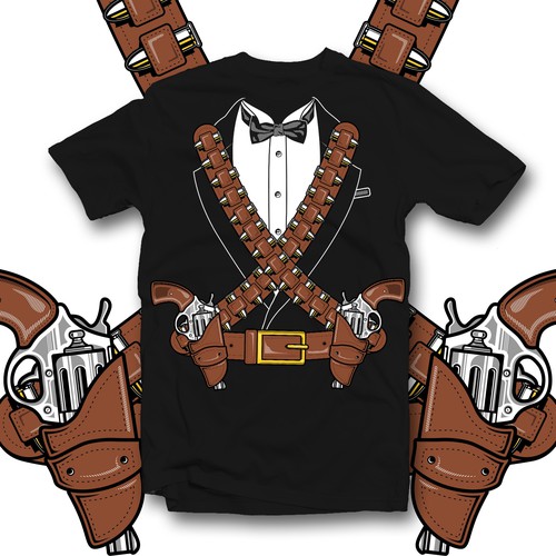 Mexican Bandit/cowboy costume T-Shirt design!