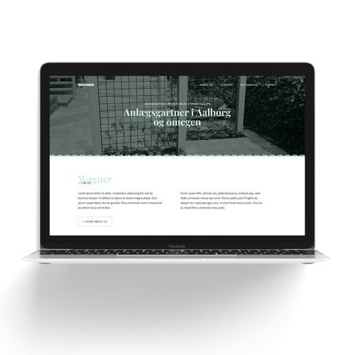 Webdesign for landscape gardener