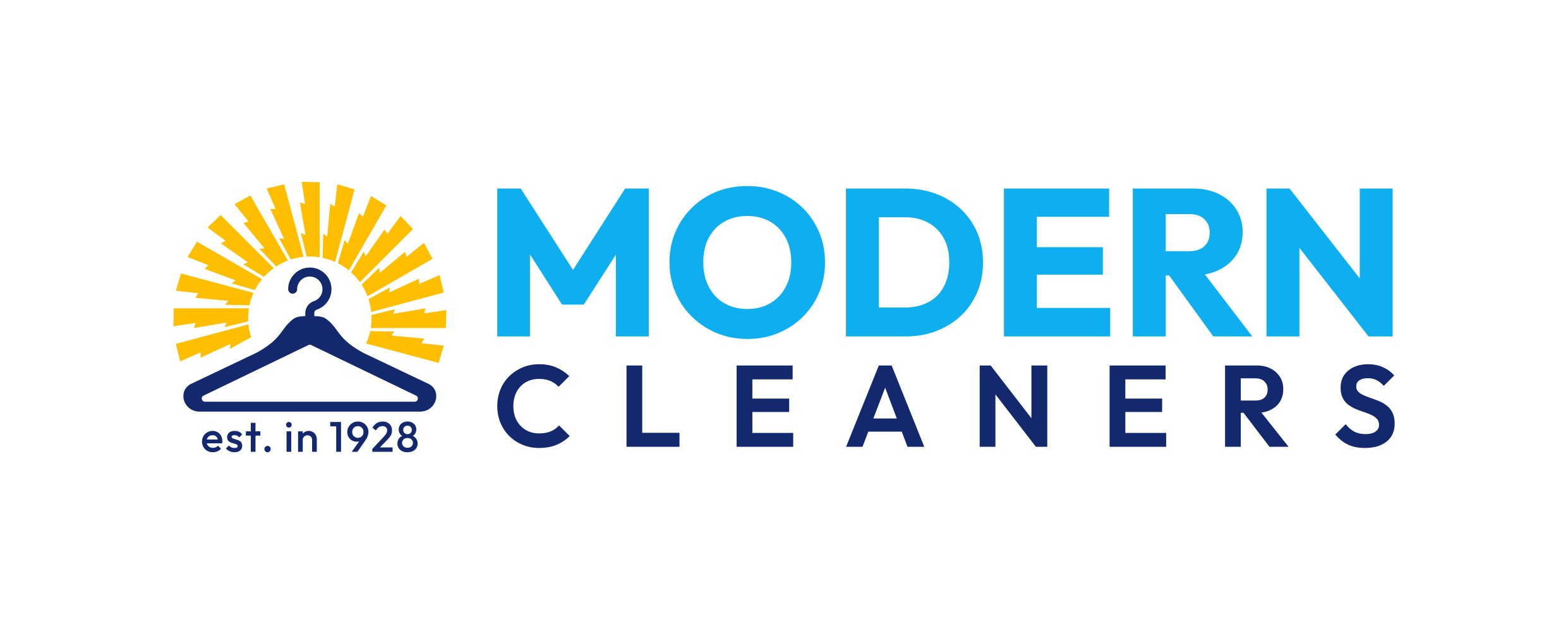 Family dry cleaning and laundry company logo that will last for next 100 years