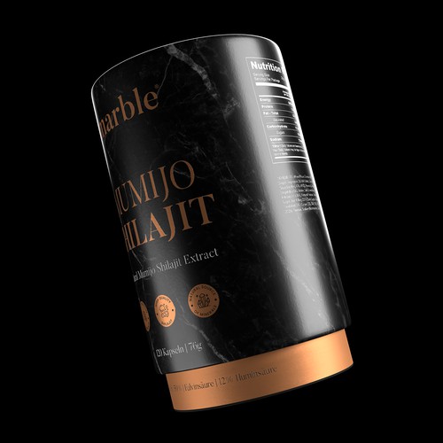 Shilajit Supplement Package Design