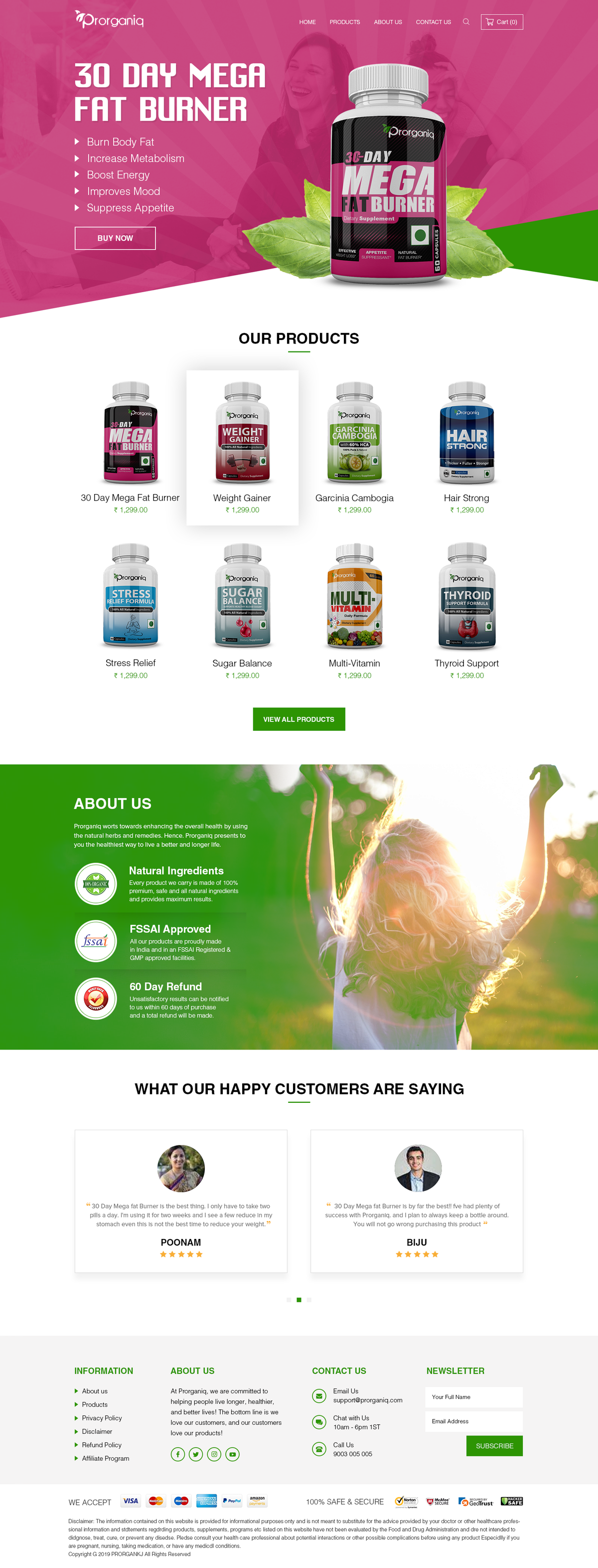 Redesign the Existing Landing Page