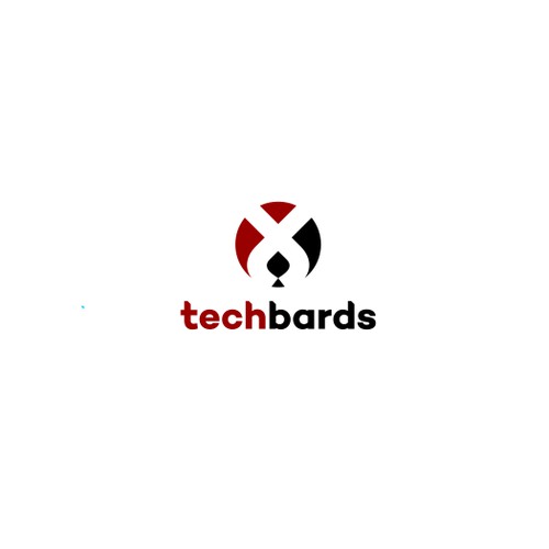 Negative space design for tech company: Techbards