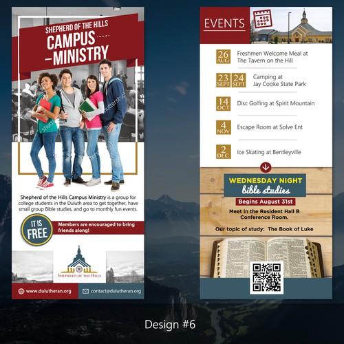 Two sided Flyer for Shepherd of the Hills Lutheran Church